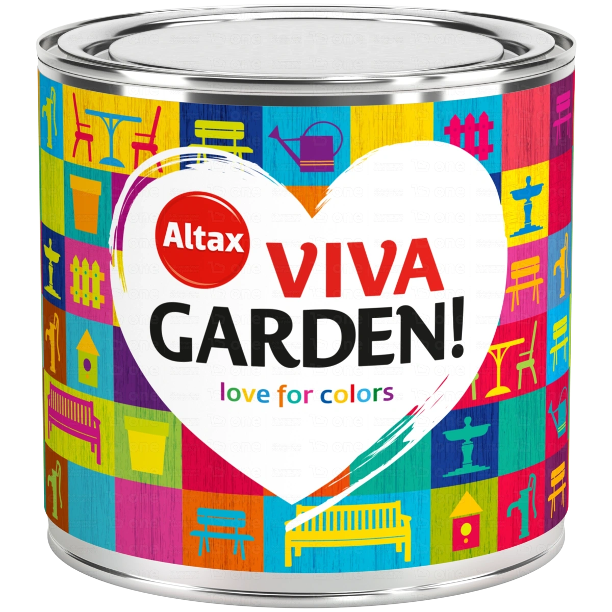 Farba akrylowa Altax Viva Garden czerwone piwonie 0,75 l