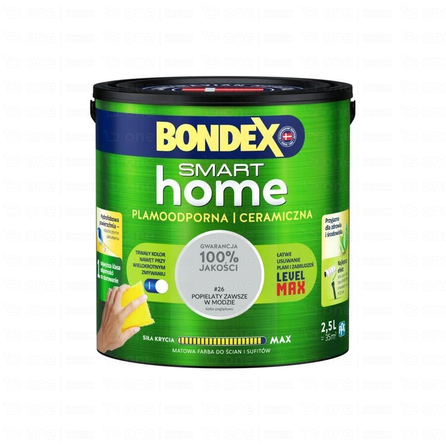 Farba ceramiczna Bondex Smart Home do ścian i sufitów prawdziwie śmietankowy mat 2,5 l