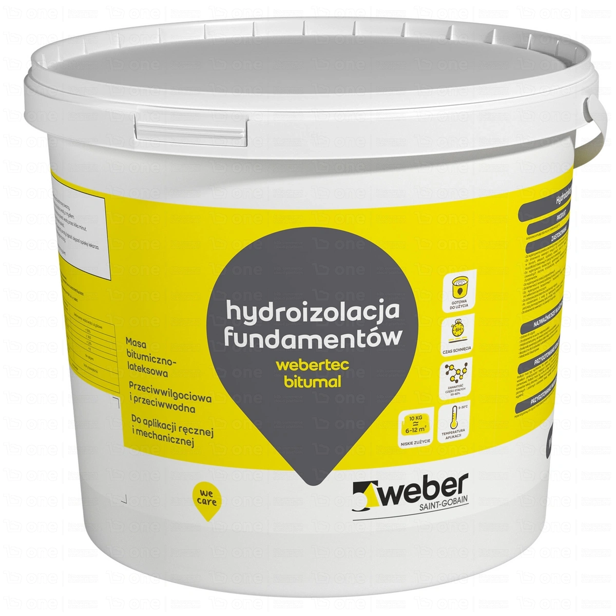 Emulsja bitumiczno-lateksowa Weber tec bitumal 10 kg