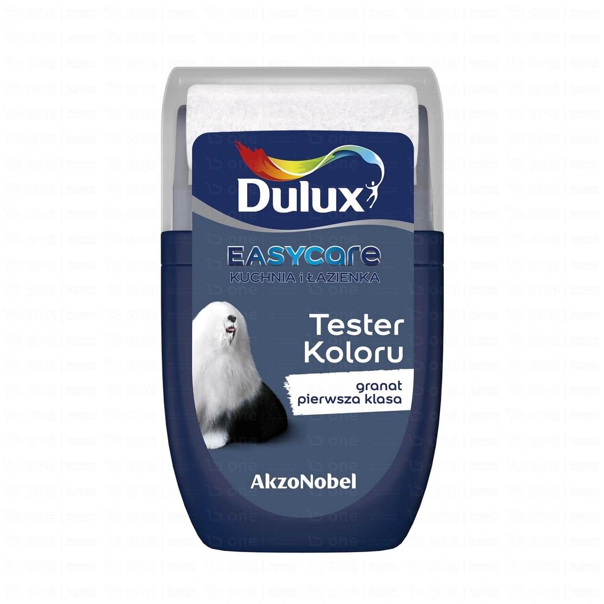 Farba lateksowa do kuchni i łazienki Dulux EasyCare Kuchnia i Łazienka tester granat pierwsza klasa mat 30 ml