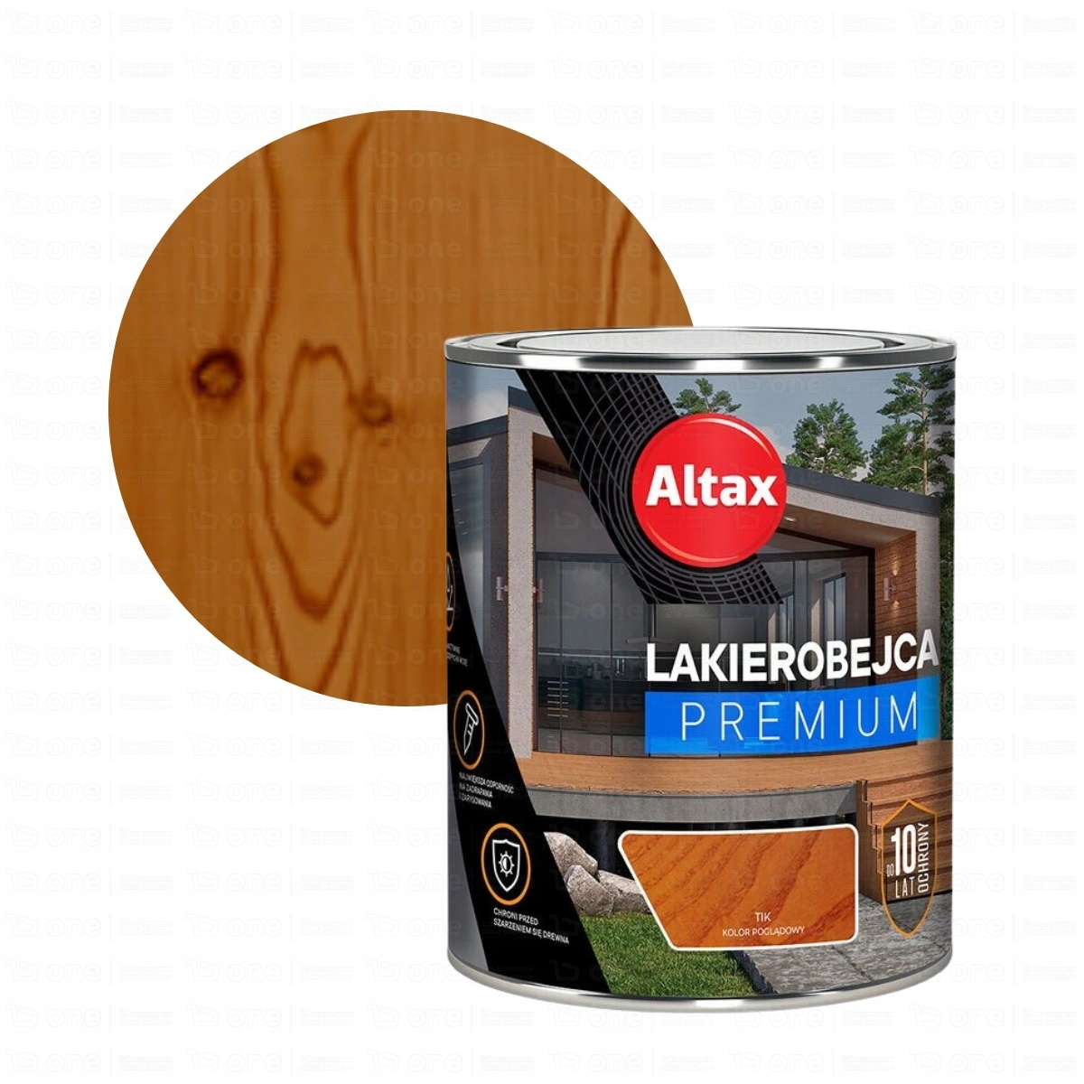 Lakierobejca do drewna Altax Premium tik 0,75 l