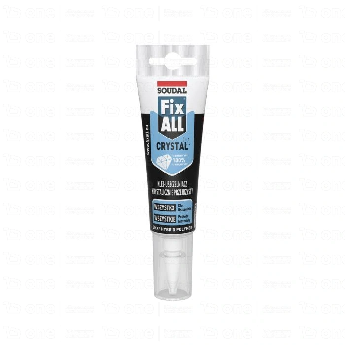 Klej-uszczelniacz hybrydowy Soudal Fix ALL Crystal przezroczysty 125 ml
