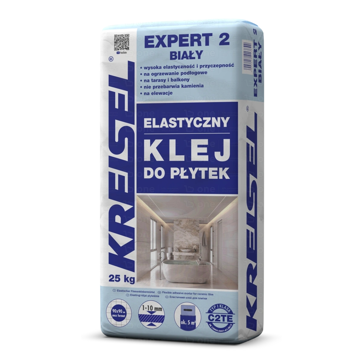 Klej elastyczny Kreisel EXPERT 2 biały 25 kg