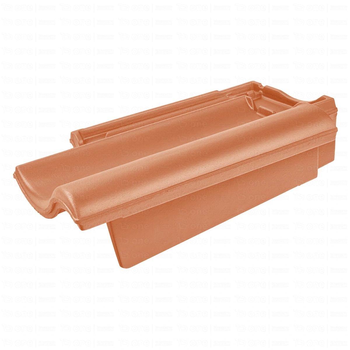 Dachówka ceramiczna zakładkowa holenderka Koramic Cavus 13 naturalna czerwień szczytowa prawa