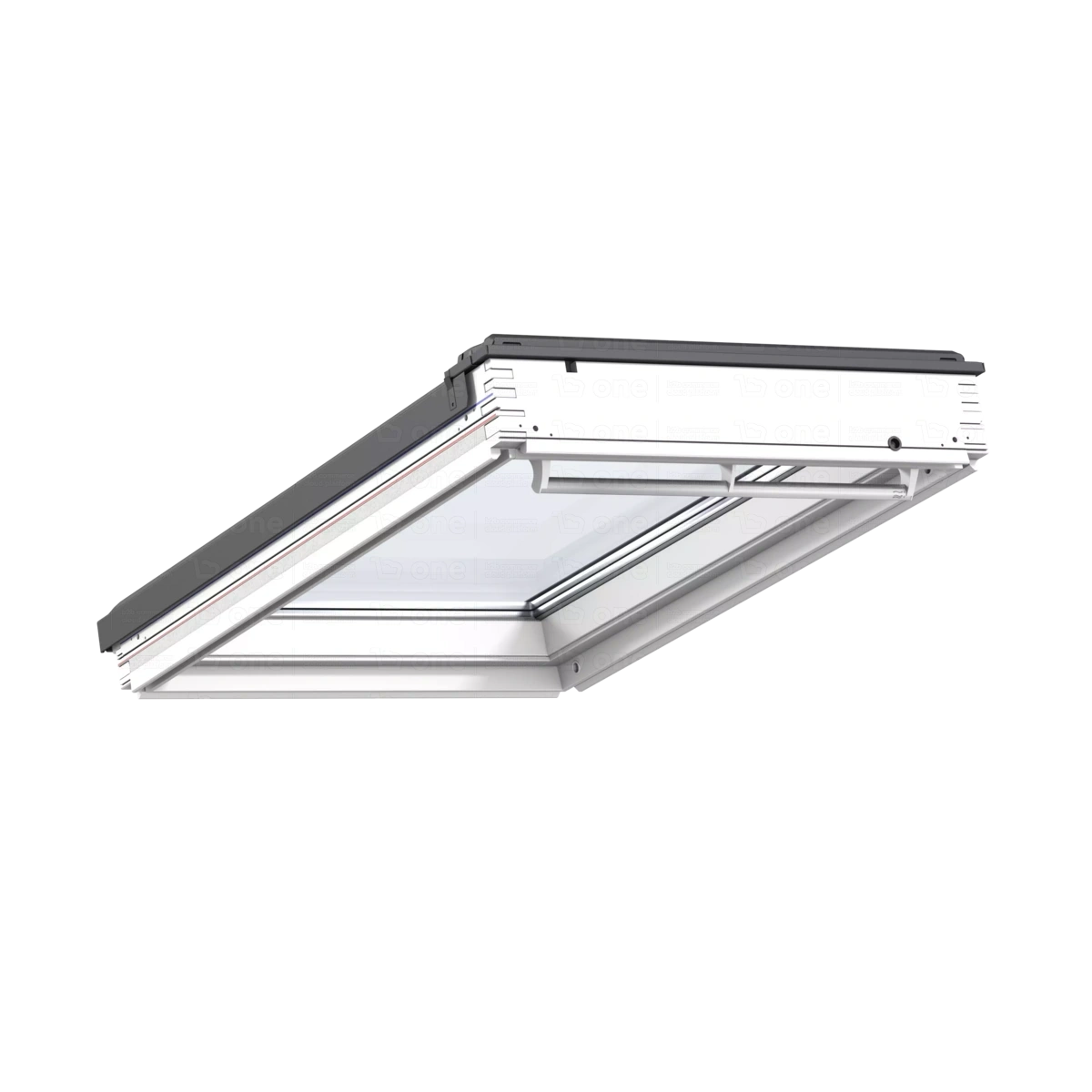 Okno dachowe Velux GBL MK04 2015 78x98 3-szybowe drewniane do niskiego kąta nachylenia dachy