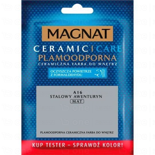 Farba ceramiczna MAGNAT Ceramic Care do ścian i sufitów tester stalowy awenturyn A16 mat 30 ml