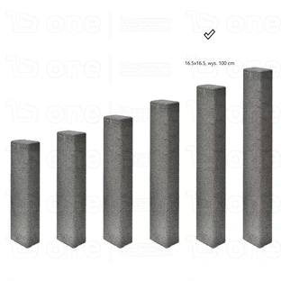 Palisada Polbruk Zen 100x16,5x16,5 cm szara