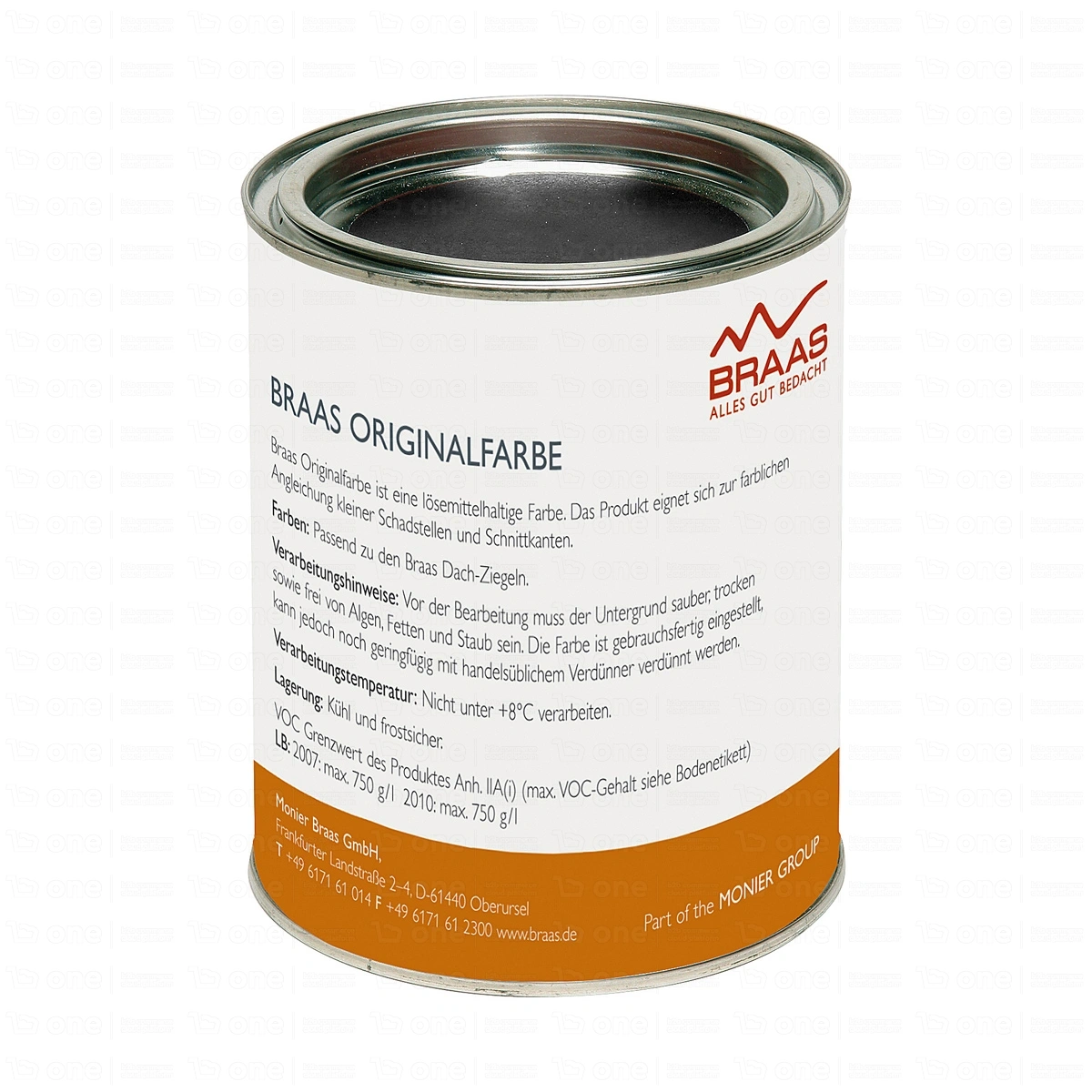 Farba zaprawkowa Braas Angoba czarny błyszczący 250 ml