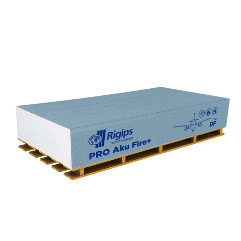 Płyta gipsowo-kartonowa Rigips PRO Aku Fire+ typ DF (GKF) 1200 x 3000 x 12,5 mm