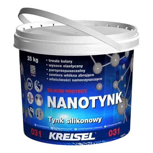 Tynk silikonowy Kreisel Silikon Protect 031 baza A biały 1,5 mm 25 kg