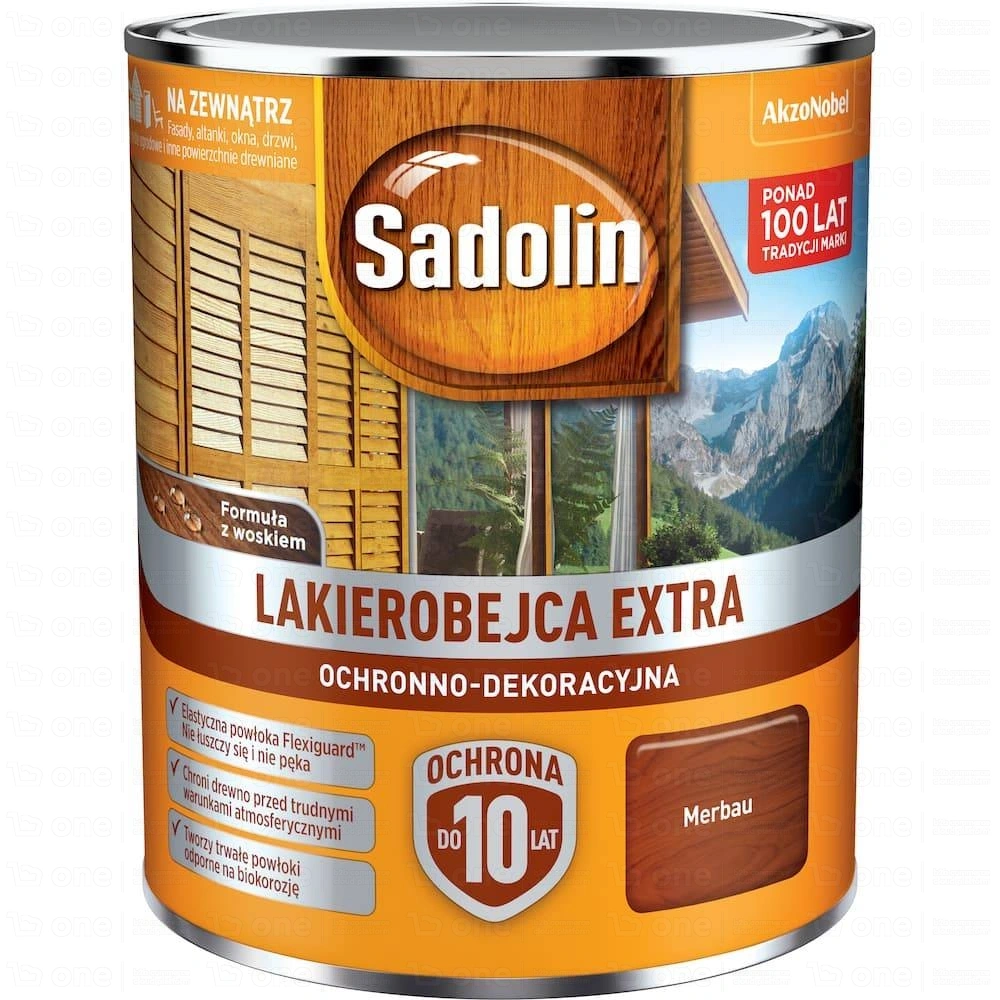 Lakierobejca ochronno-dekoracyjna Sadolin Extra merbau 0,75 l
