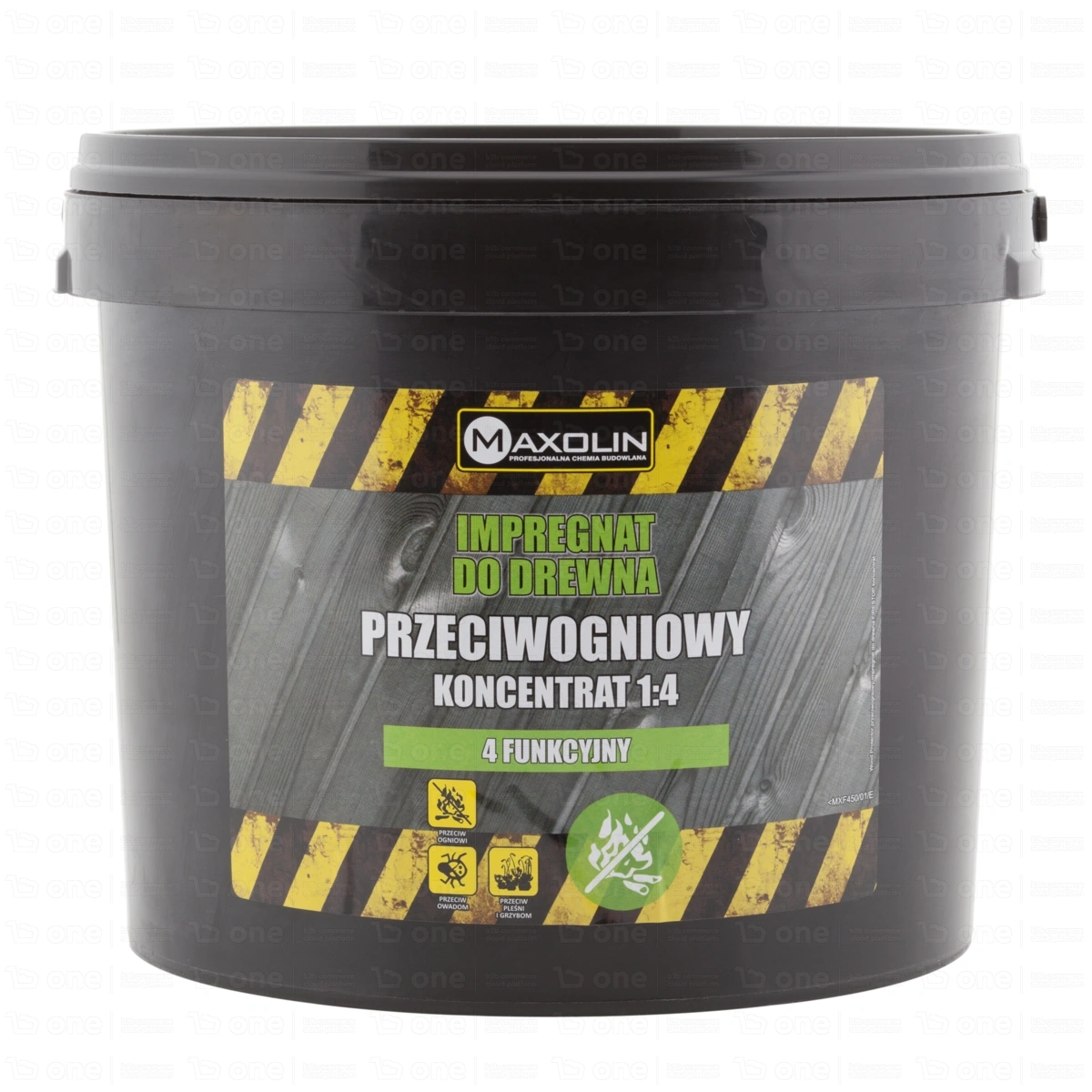 Impregnat przeciwogniowy Maxolin czterofunkcyjny koncentrat 1:4 do drewna 5 l