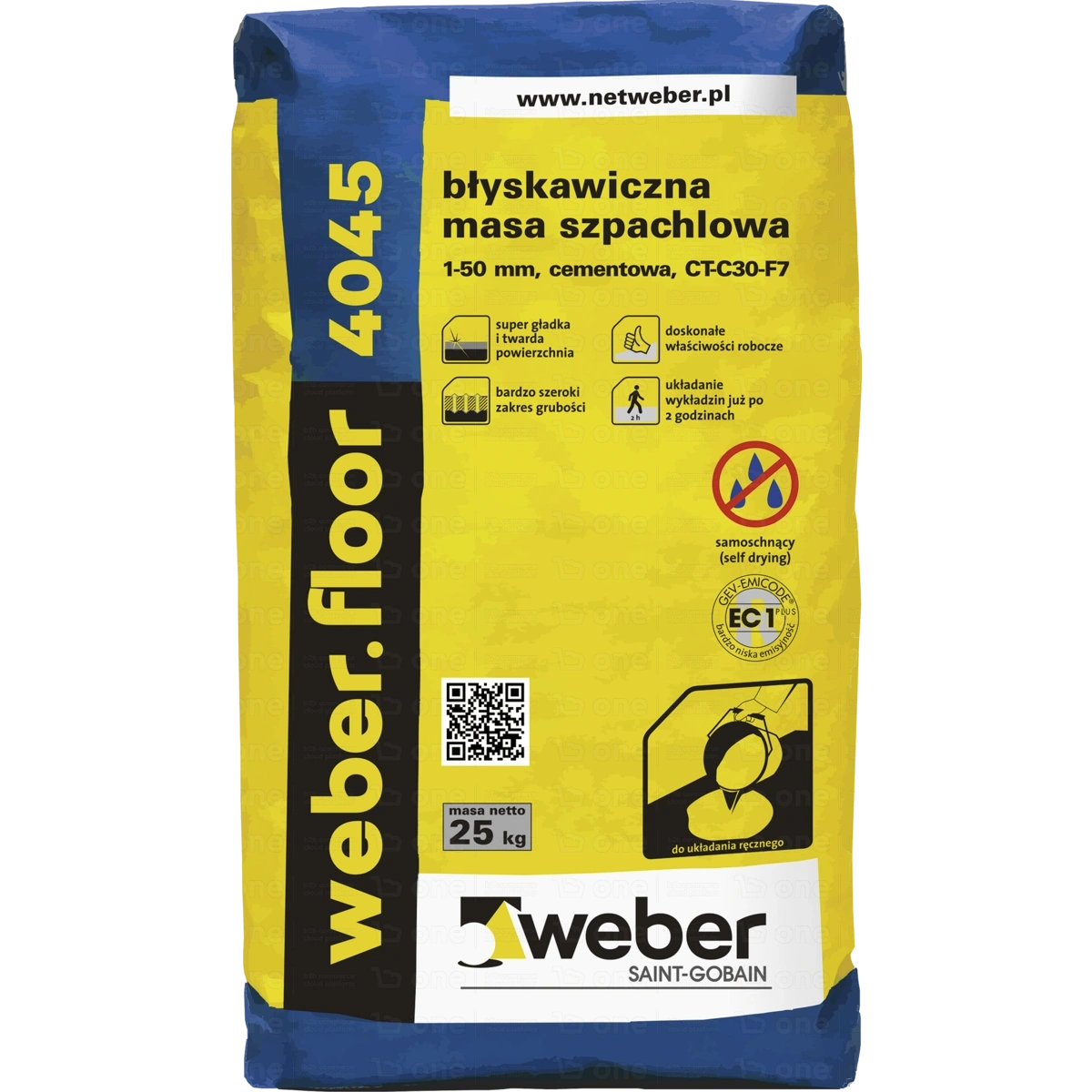 Masa szpachlowa Weber floor 4045 25 kg