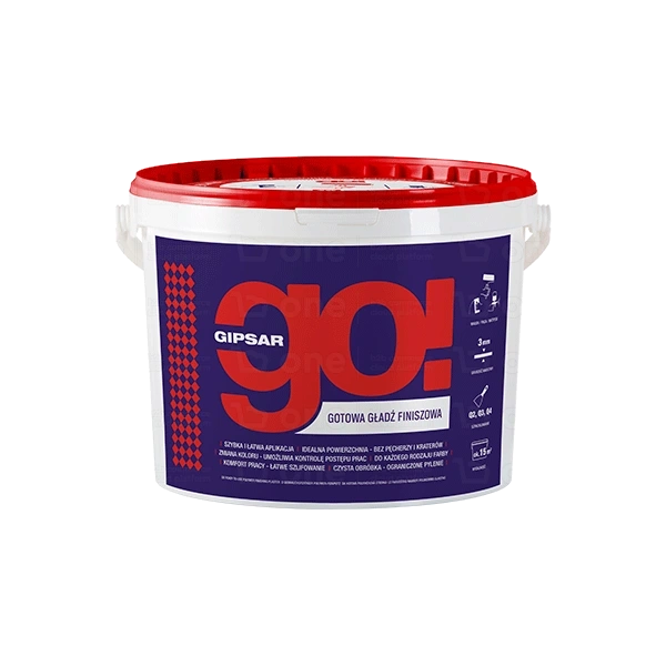 Gładź gipsowa Atlas Gipsar Go! finiszowa 18 kg