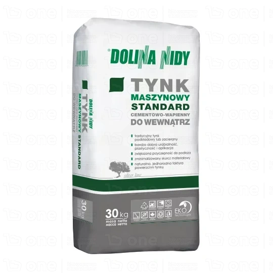 Tynk cementowo-wapienny DOLINA NIDY Standard maszynowy wewnętrzny 30 kg