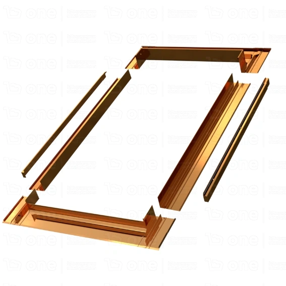 Kołnierz do okna dachowego Fakro ESN/CU miedź 114x140 do pokryć płaskich