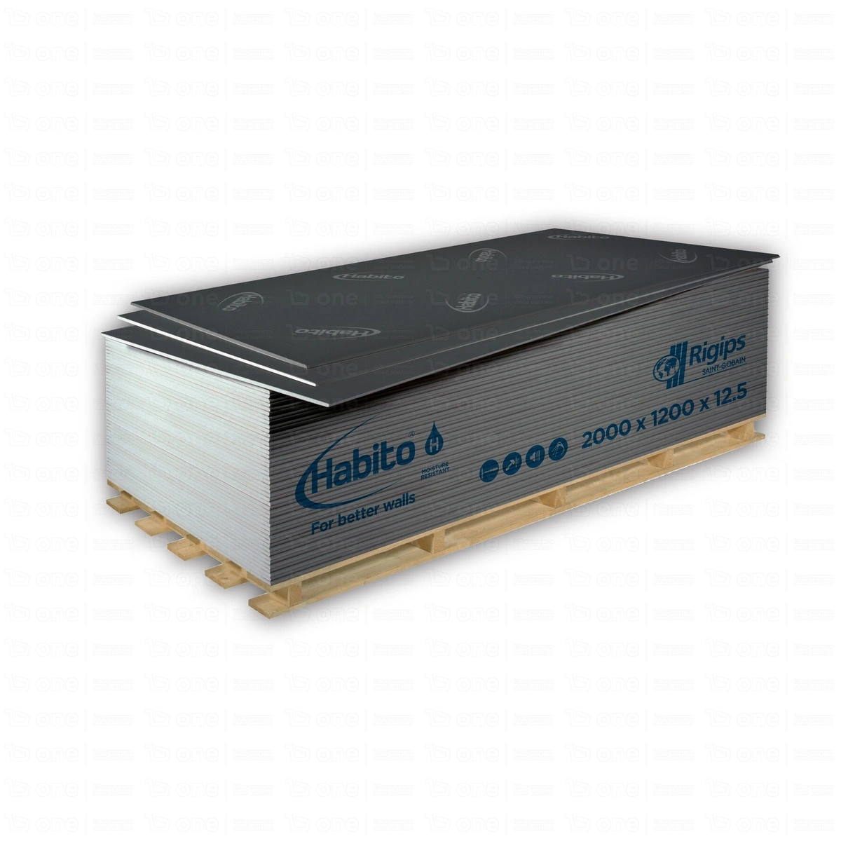 Płyta gipsowo-kartonowa Rigips PRO HABITO HYDRO typ DFRIH1 1200x2600x12,5 mm