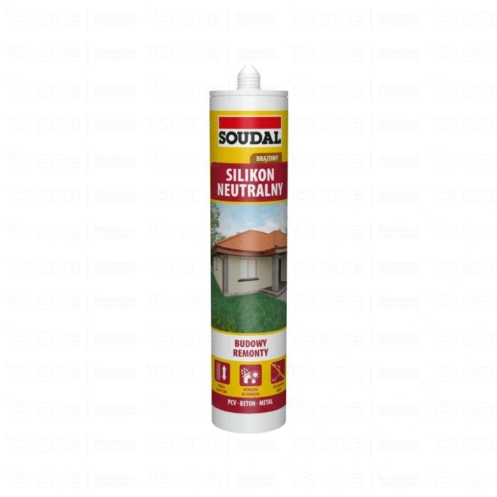 Silikon neutralny Soudal brązowy 280 ml