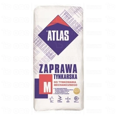 Zaprawa tynkarska Atlas do tynkowania mechanicznego 30 kg