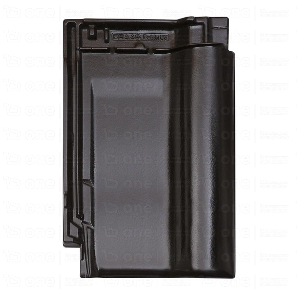 Dachówka ceramiczna Braas Rubin 9V podstawowa Glazury czarny błyszczący