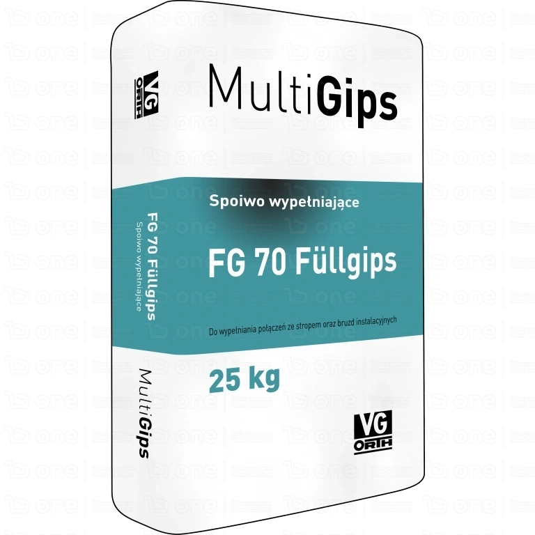 Spoiwo gipsowe VG-Orth Füllgips FG70 do płytek 25 kg