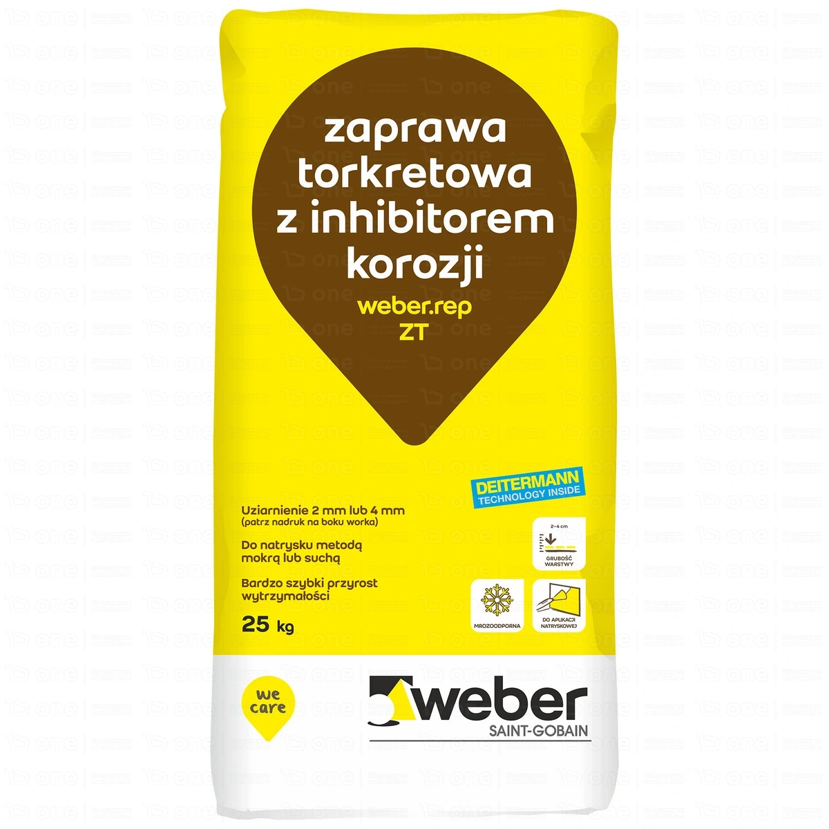 Zaprawa torkretowa Weber rep ZT 2 mm 25 kg