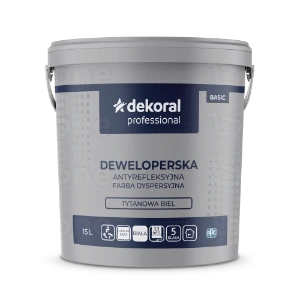 Farba deweloperska DEKORAL Professional biała 15 l