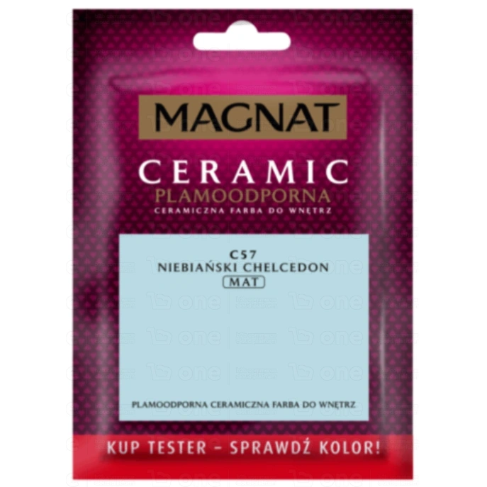 Farba ceramiczna MAGNAT Ceramic do ścian i sufitów tester niebiański chalcedon C57 mat 30 ml
