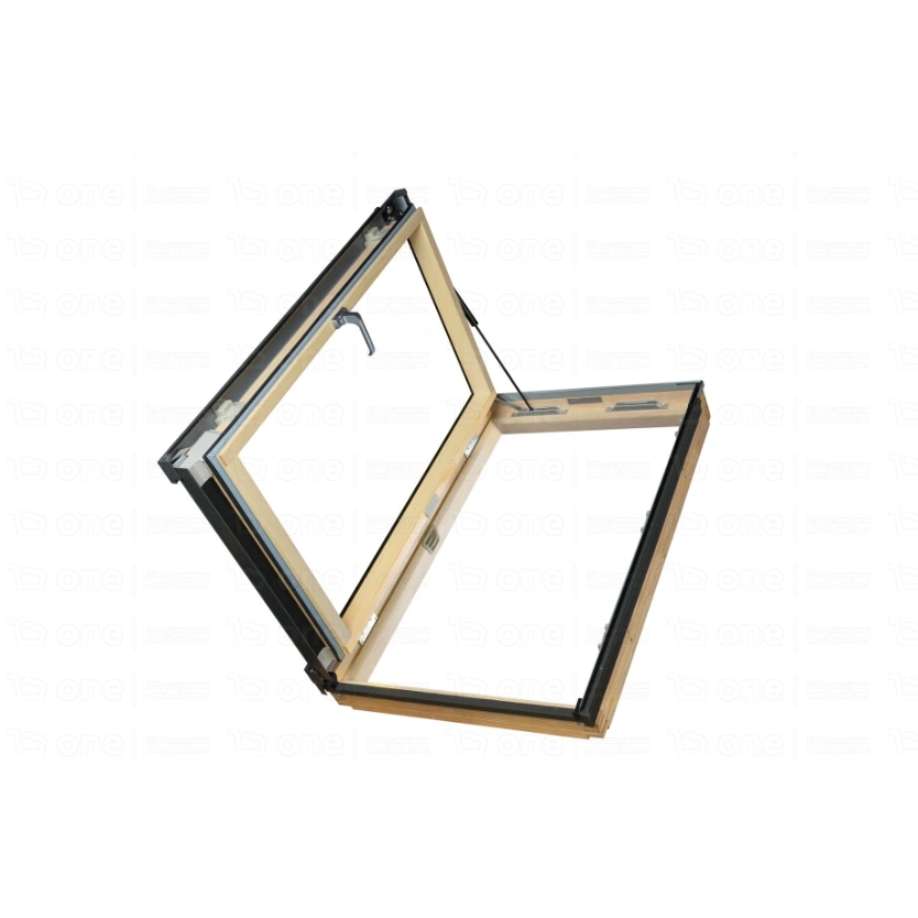 Okno dachowe wyłazowe Fakro FWP U5 RAL 7022 94x118 3-szybowe drewniane