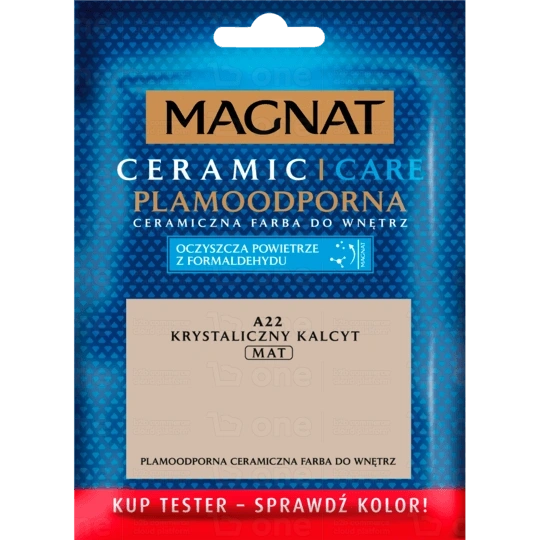 Farba ceramiczna MAGNAT Ceramic Care do ścian i sufitów tester krystaliczny kalcyt A22 mat 30 ml