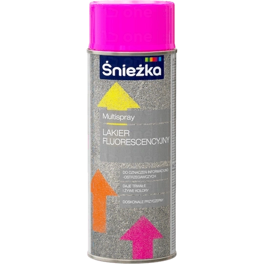 Lakier fluorescencyjny ŚNIEŻKA MultiSpray różowy 400 ml