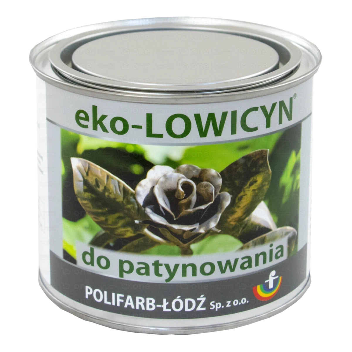 Farba akrylowa Polifarb-Łódź Eko-Lowicyn do patynowania srebrna 0,4 l