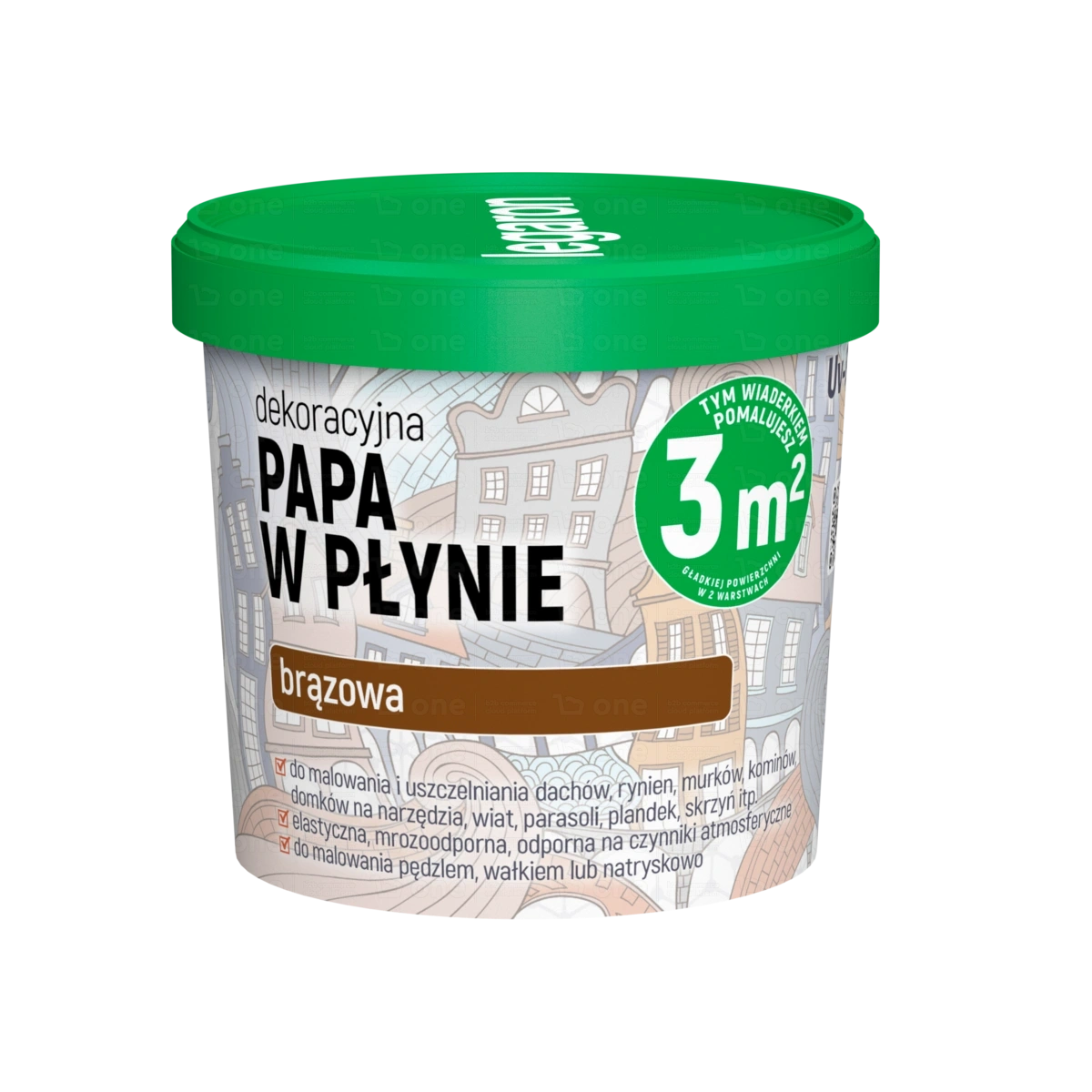 Papa dekoracyjna w płynie Megaron UV-903 brązowa 3 l