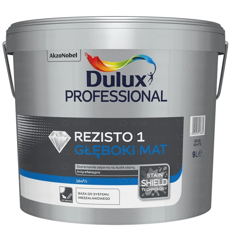 Emulsja lateksowa Dulux Professional Rezisto 1 Baza white (biała) 9 l