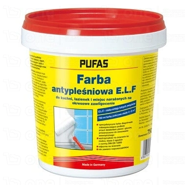 Farba antypleśniowa Pufas ELF biała 750 ml