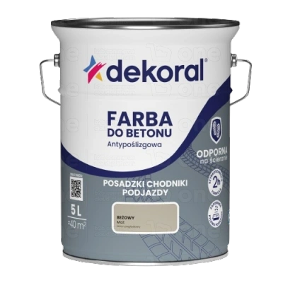 Farba antypoślizgowa Dekoral Farba Do Betonu beżowy 5 l