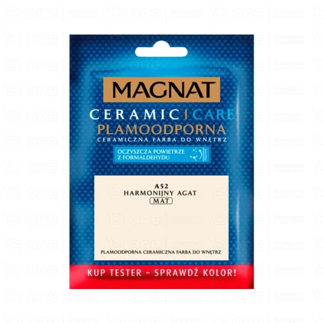 Farba ceramiczna MAGNAT Ceramic Care do ścian i sufitów tester harmonijny agat A52 mat 30 ml