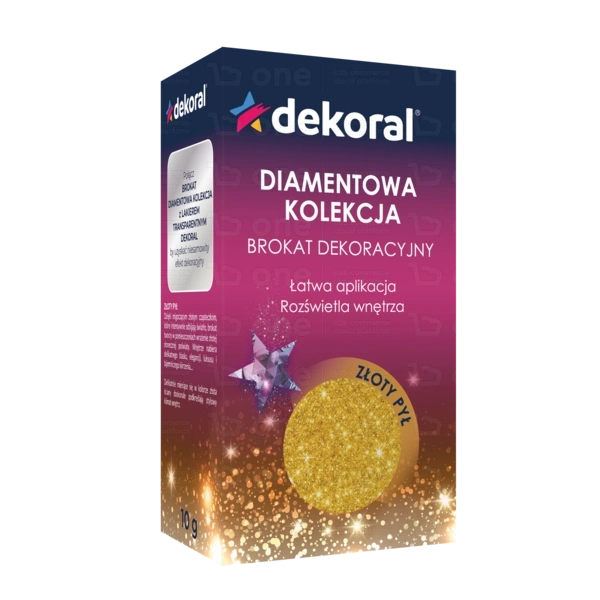 Brokat Dekoral Diamentowa Kolekcja złoty pył 10 g