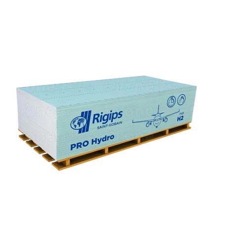 Płyta gipsowo-kartonowa Rigips PRO Hydro typ H2 (GKBI) 1200x3000x12,5 mm