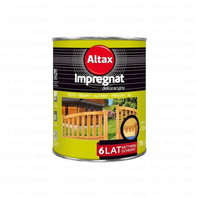 Impregnat do drewna Altax dekoracyjny heban mat 0,75 l