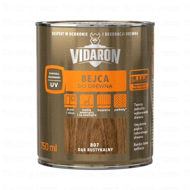 Bejca do drewna Vidaron dąb rustykalny B07 mat 0,75 l