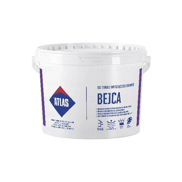 Bejca Atlas do tynku imitującego drewno 09 heban 4 l