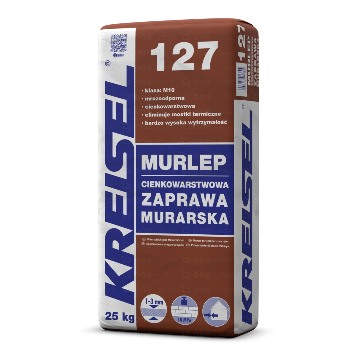 Zaprawa murarska Kreisel MURLEP 127 M10 mocna do betonu komórkowego 25 kg