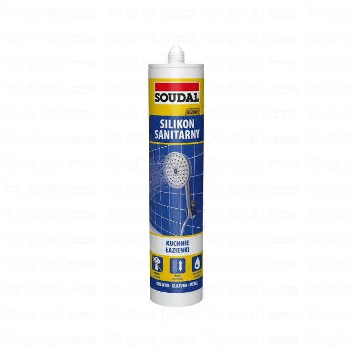 Silikon sanitarny Soudal beżowy 280 ml