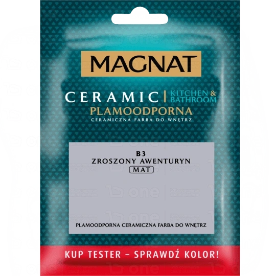 Farba ceramiczna MAGNAT Ceramic Kitchen Bathroom do ścian i sufitów tester zroszony awenturyn B3 30 ml