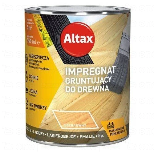 Impregnat do drewna Altax Gruntujący bezbarwny 750 ml