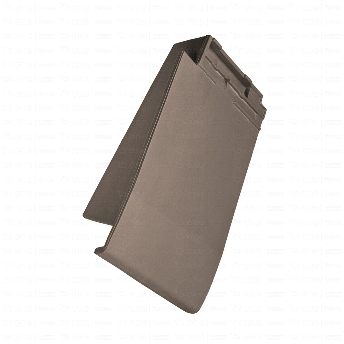 Dachówka ceramiczna płaska Koramic Actua 10 antracyt angoba szczytowa lewa