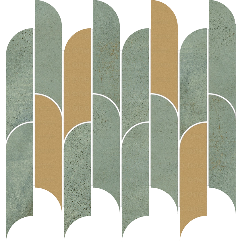 Mozaika ścienna Tubądzin Tissue green 29,8x27,2 cm gat. I