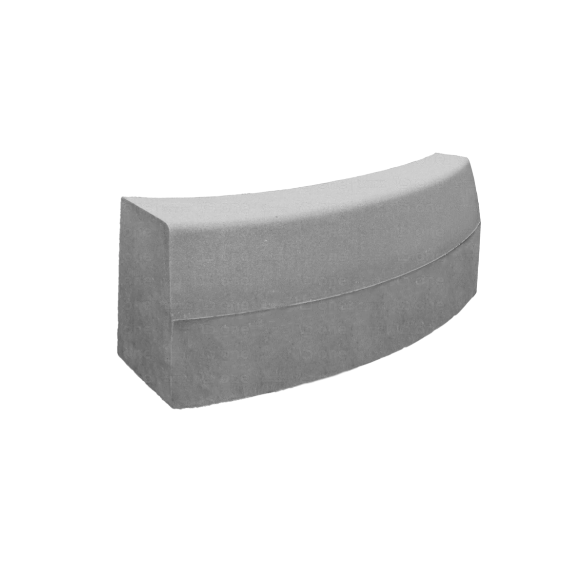 Krawężnik drogowy łukowy wewnętrzny Brukbet R=0,5m szary