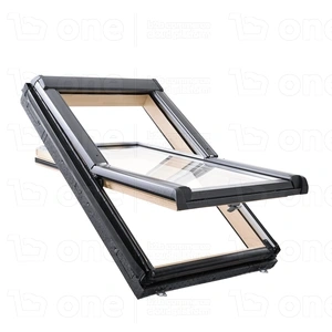 Okno dachowe ROTO Designo R49 74x140 drewniane 3-szybowe